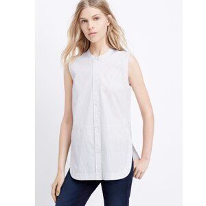 Vince Poplin Tunic Top Shirt Medium M Sleeveless